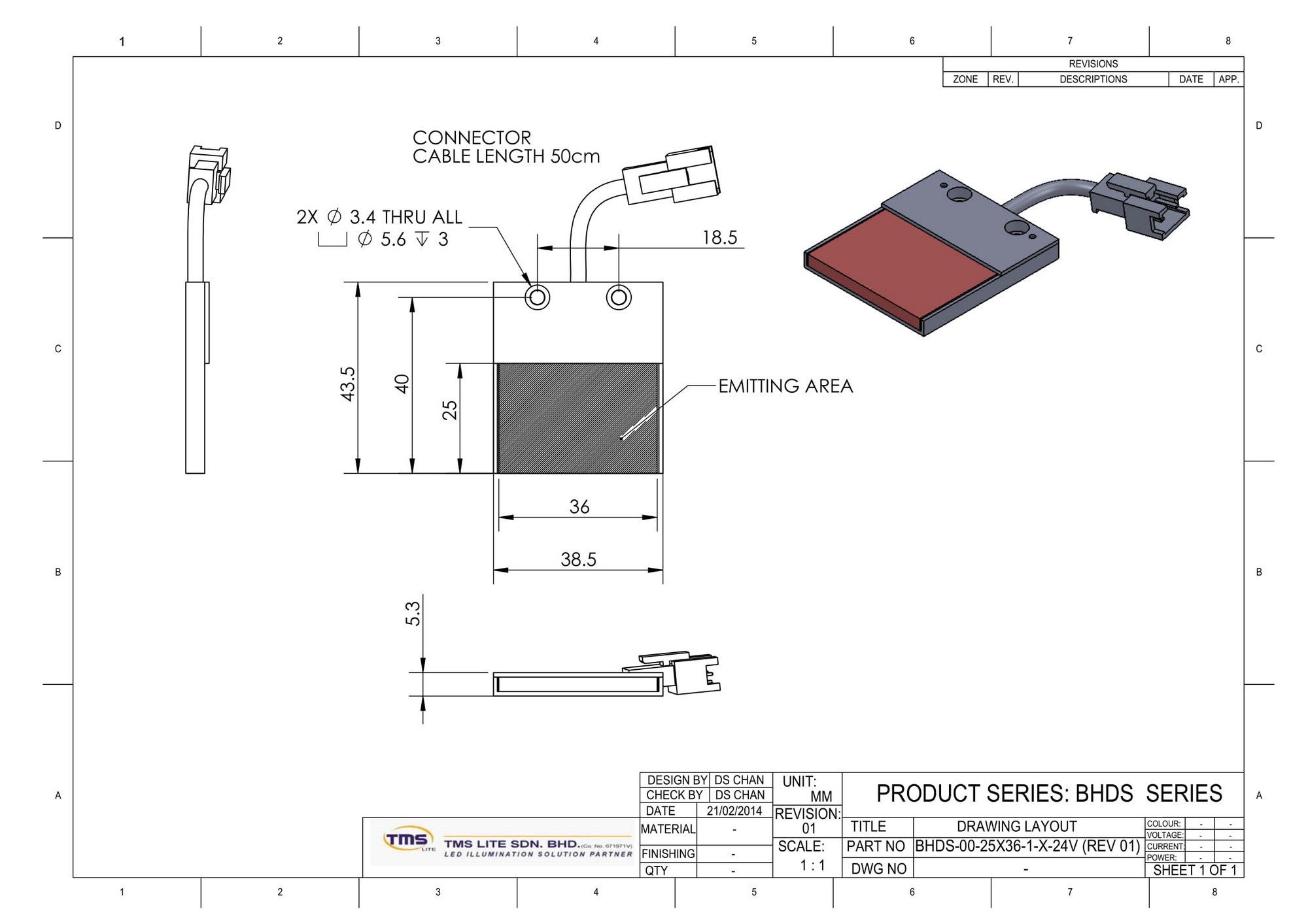 BHDS-00-25x36-1-R-24V