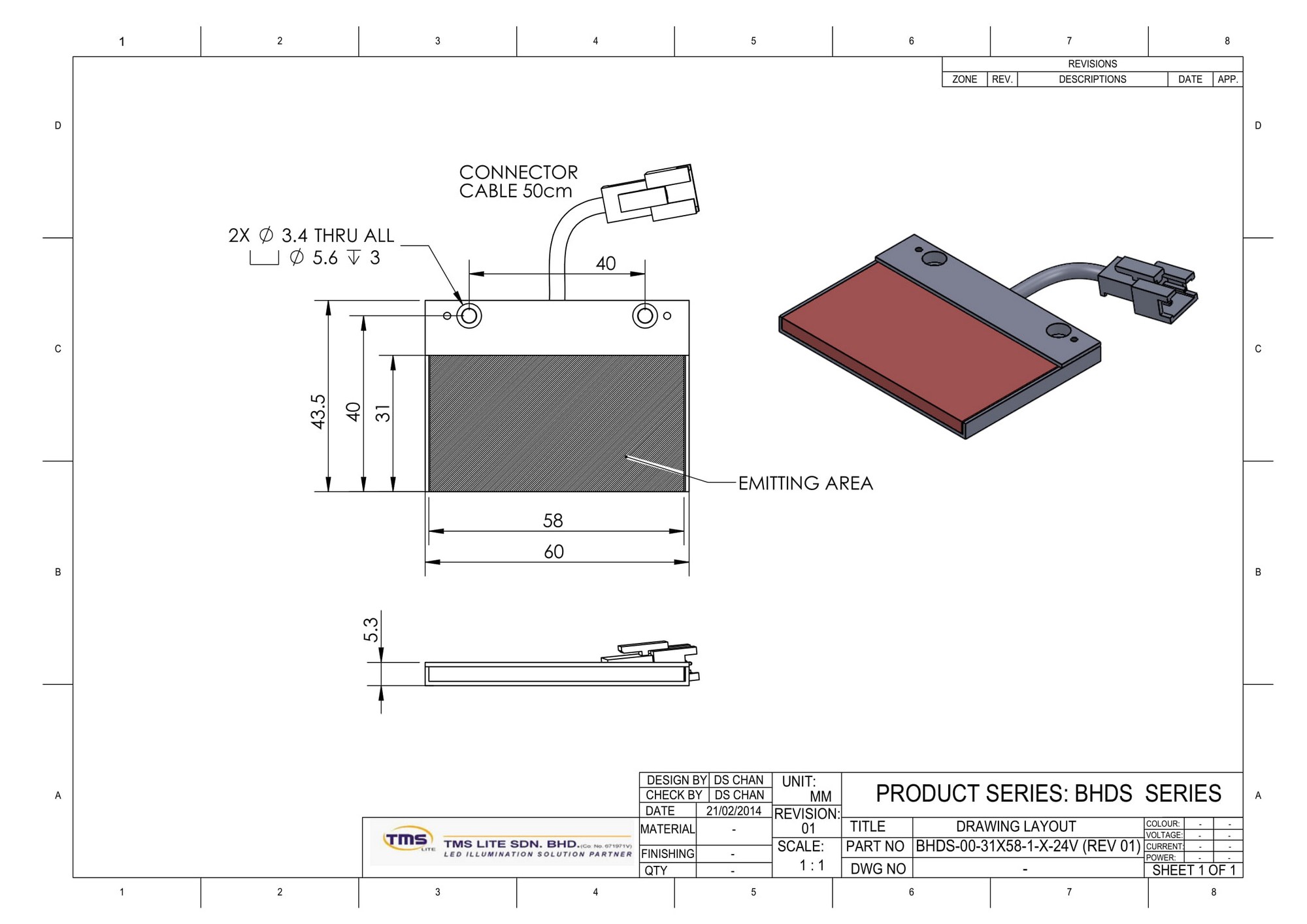 BHDS-00-31x58-1-G-24V