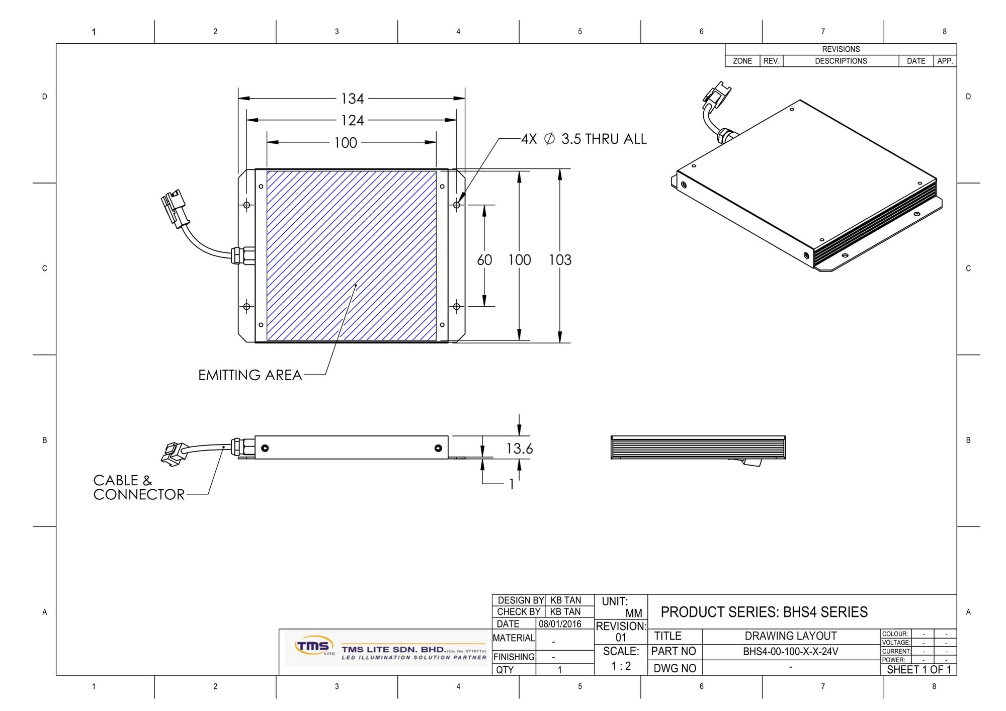 Drawing BHS4-00-100-X-R-24V