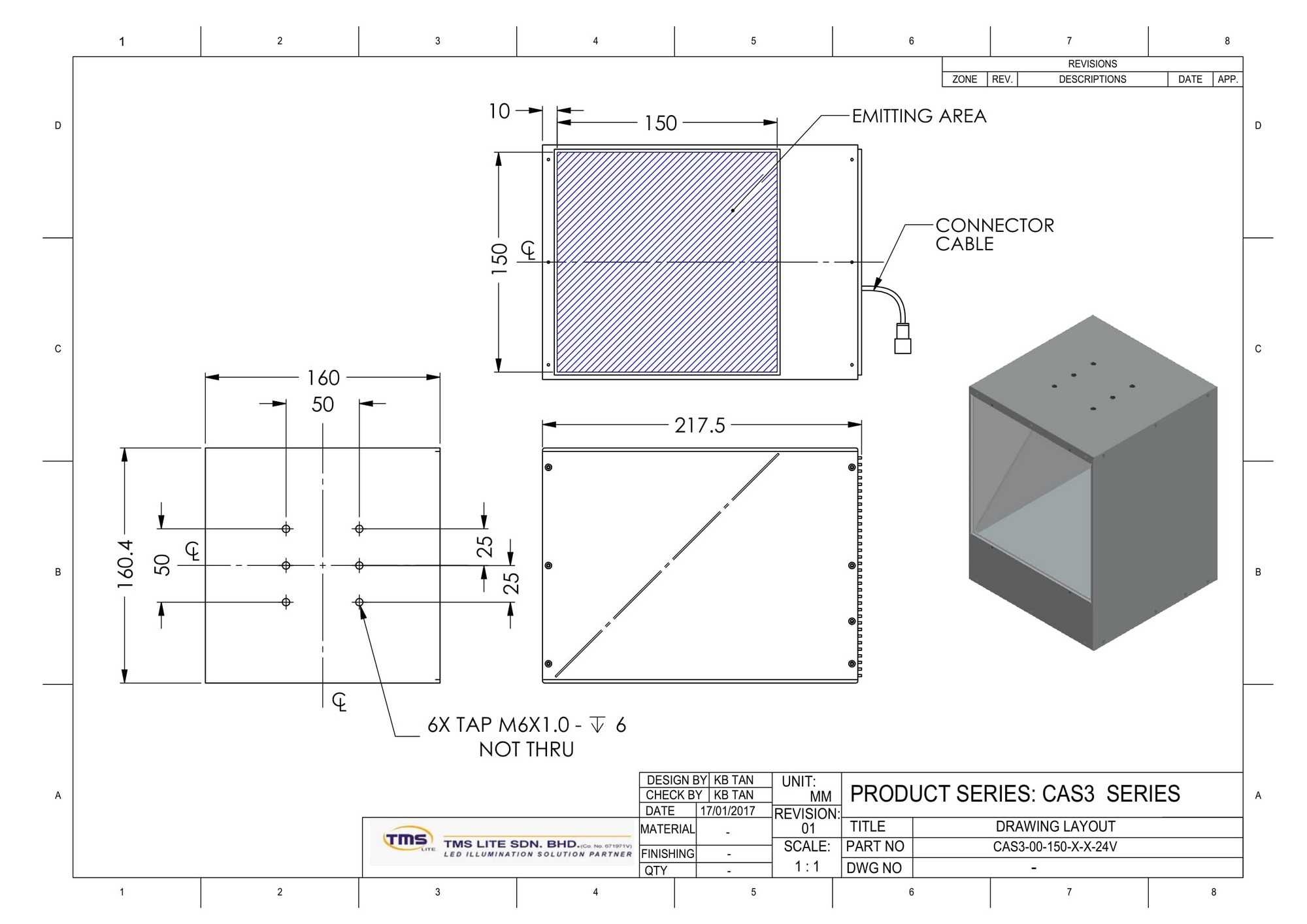 CAS3-00-150-X-W-24V