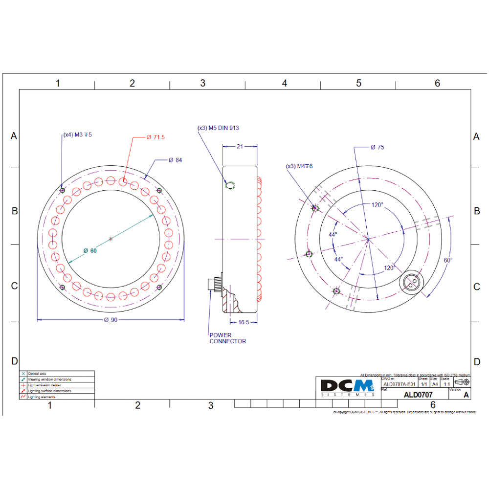 DCM ALD0707A Drawing