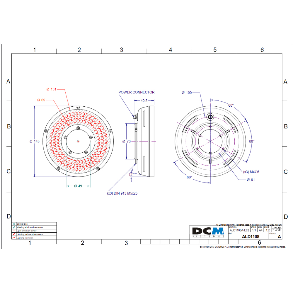 DCM ALD1108A Drawing