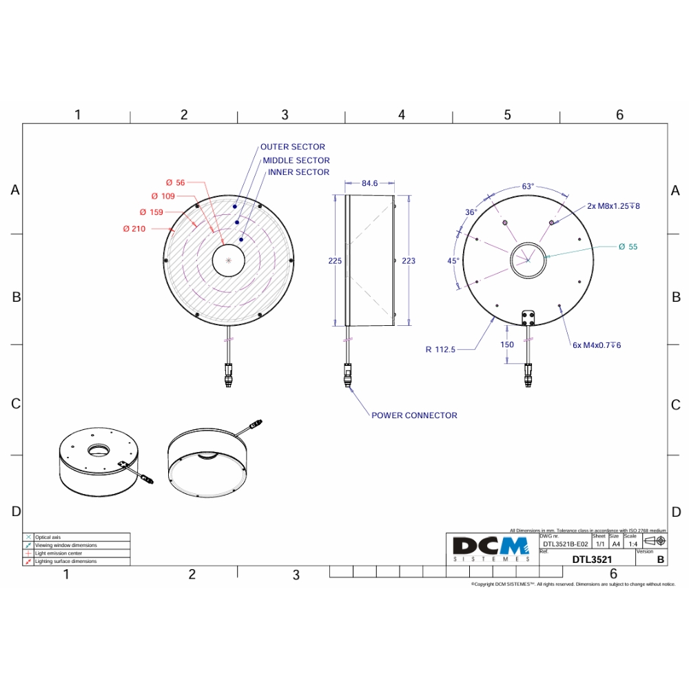 DCM DTL3521B drawing