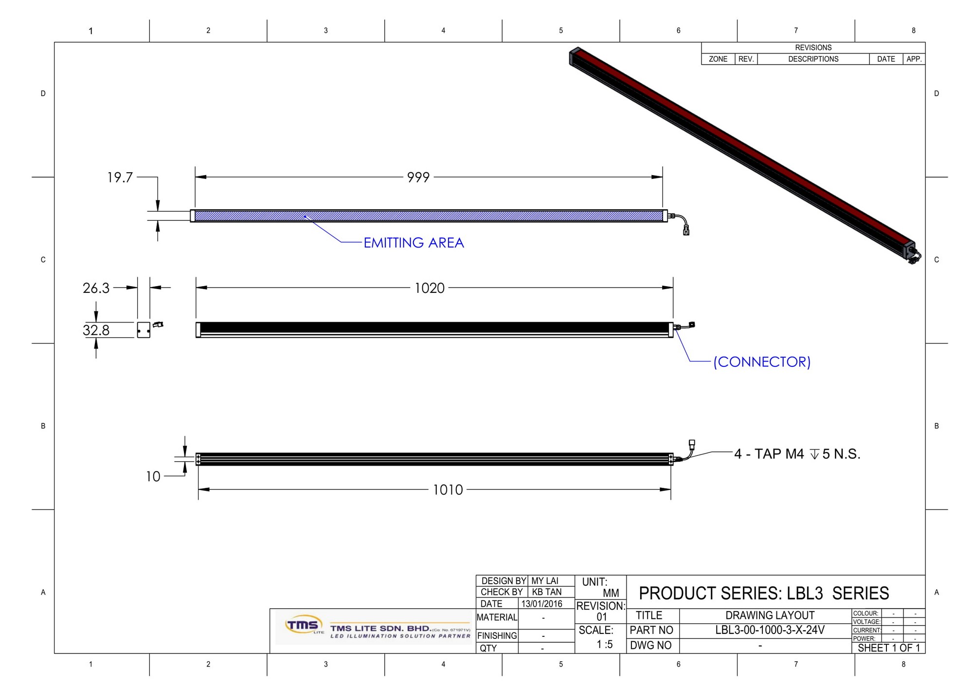 LBL3-00-1000-X-R-24V