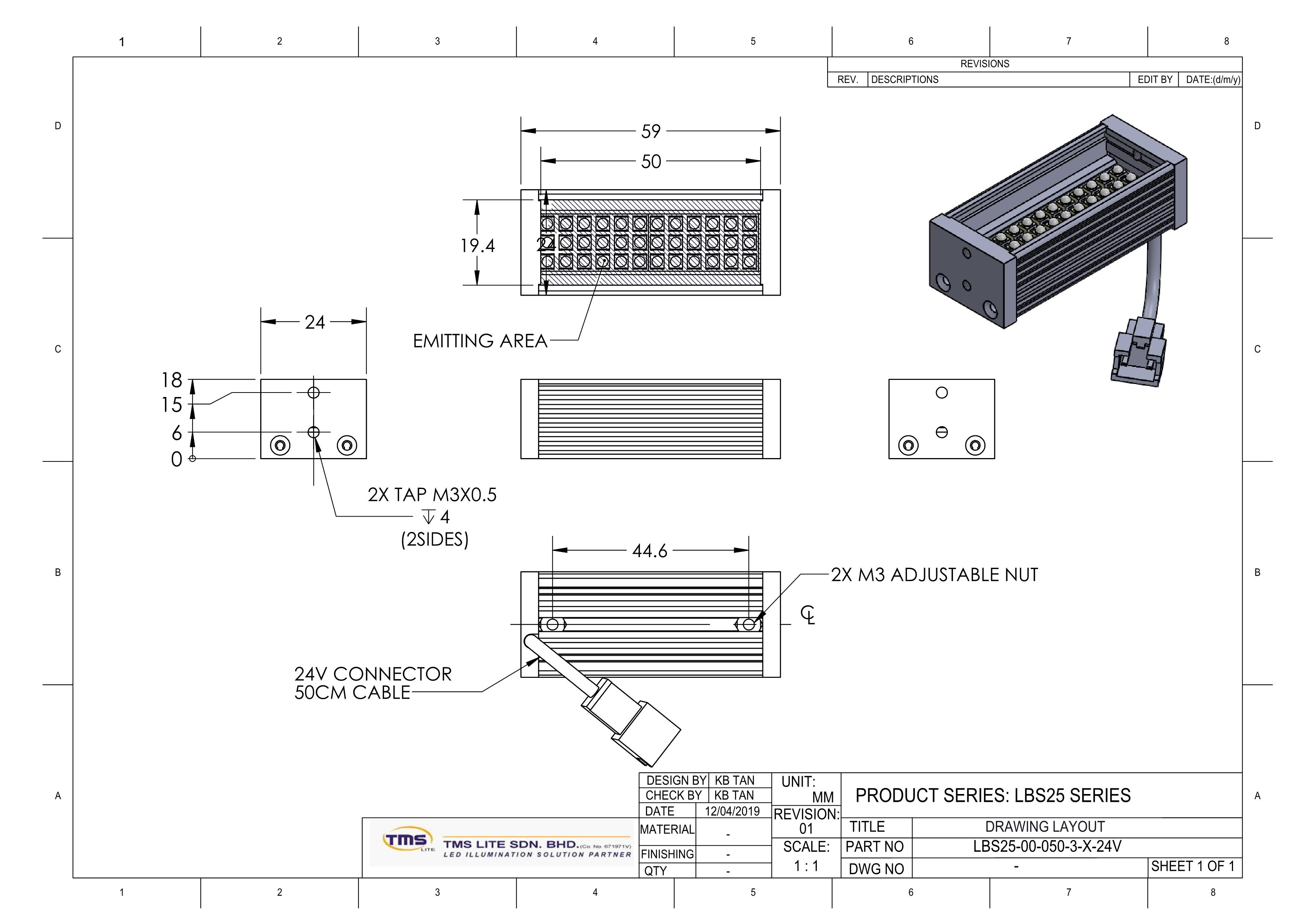 LBS25-00-050-3-G-24V