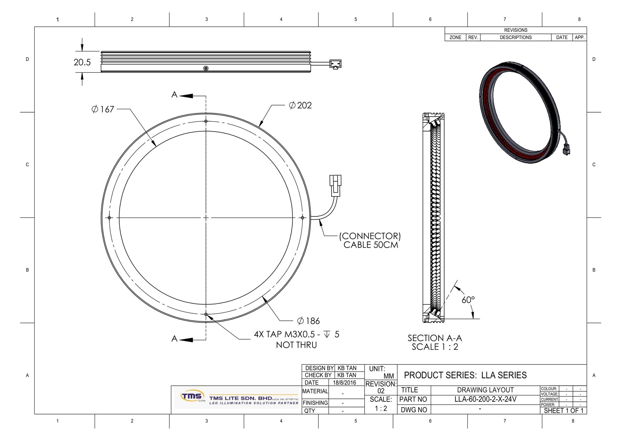 LLA-60-200-2-W-24V