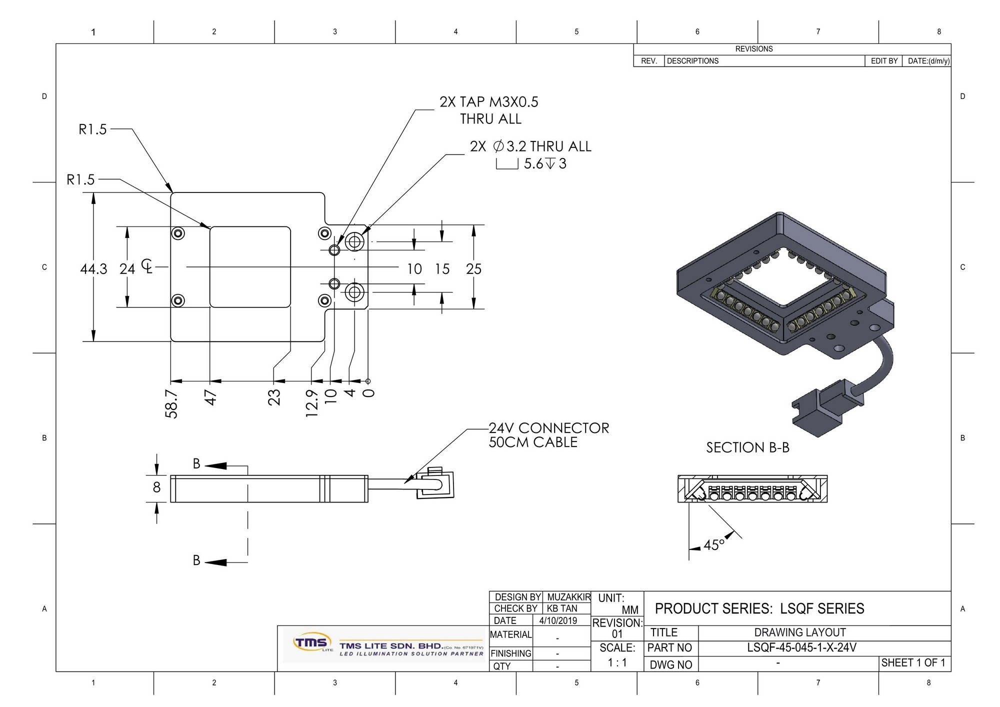 LSQF-45-045-1-G-24V