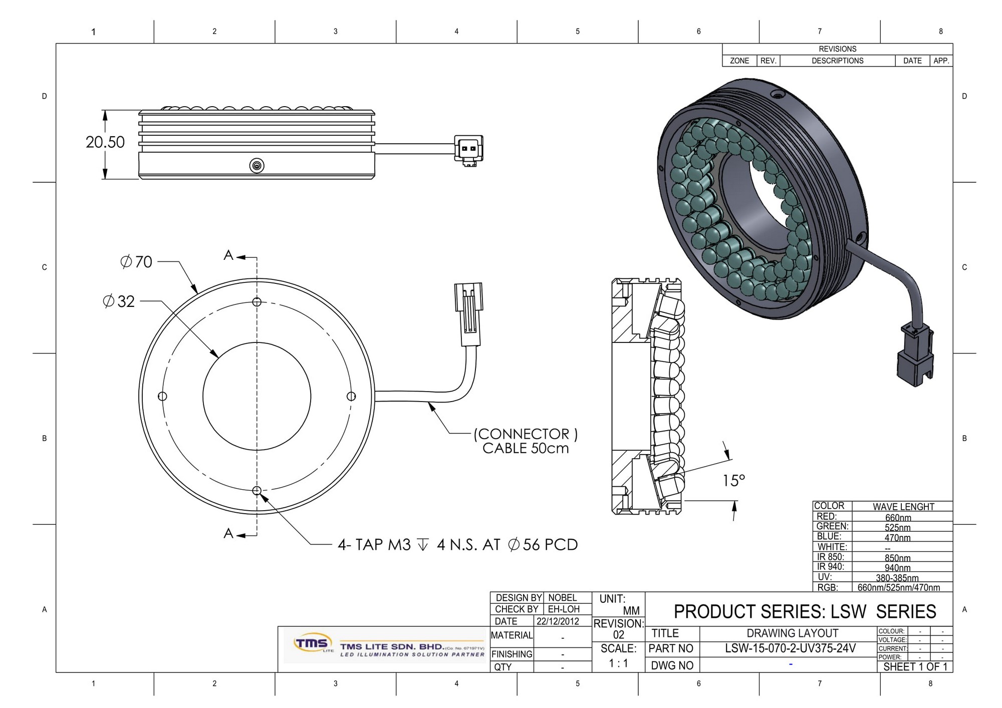 tekening weergave opbouw van LSW-15-070-3-B