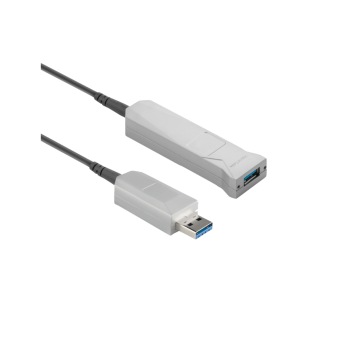 IDS USB 3, AOC, actieve kabel, recht, schroefbaar, 10 m