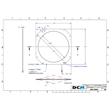 DCM DKL5650B Drawing