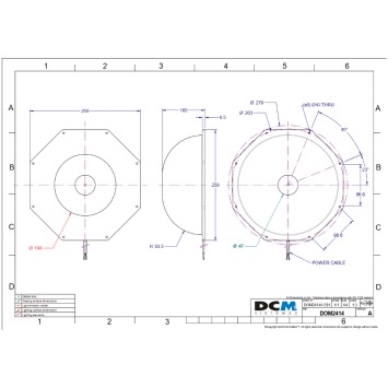 DCM DOM2414A drawing